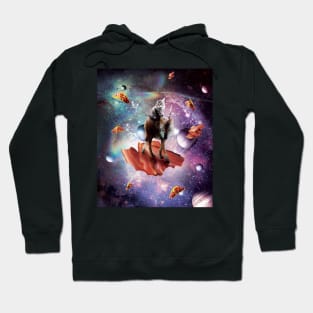 Space Cat Riding Wolf Unicorn - Bacon & Taco Hoodie